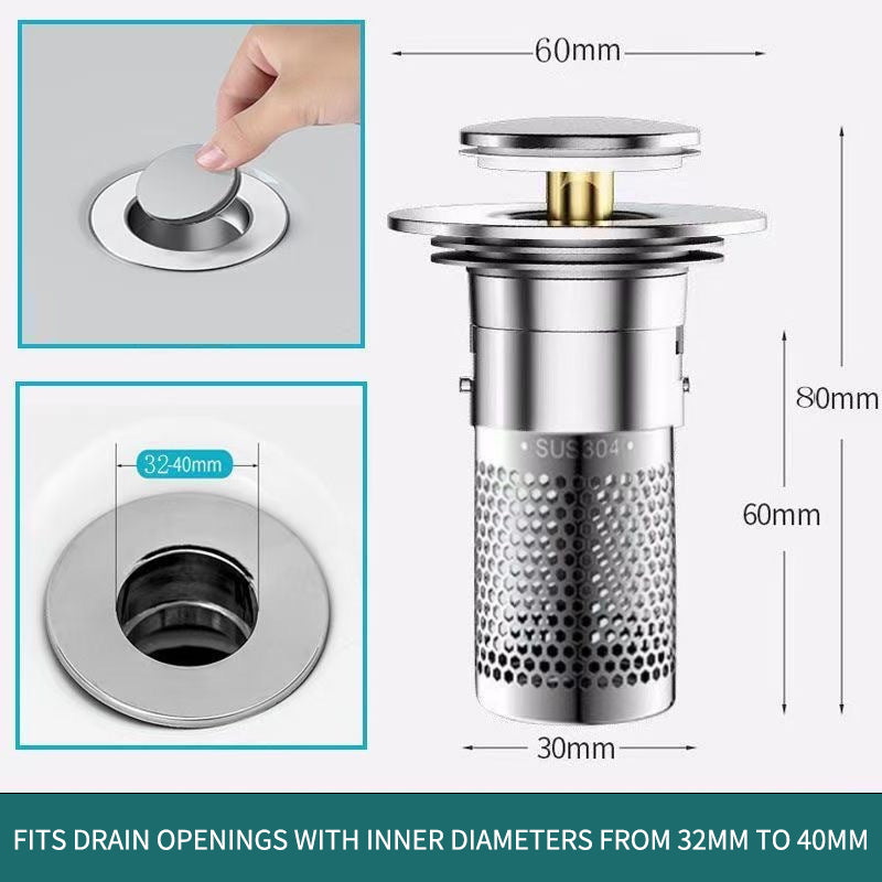 Universal Anti-Clogging Sink Drain Filter Plug