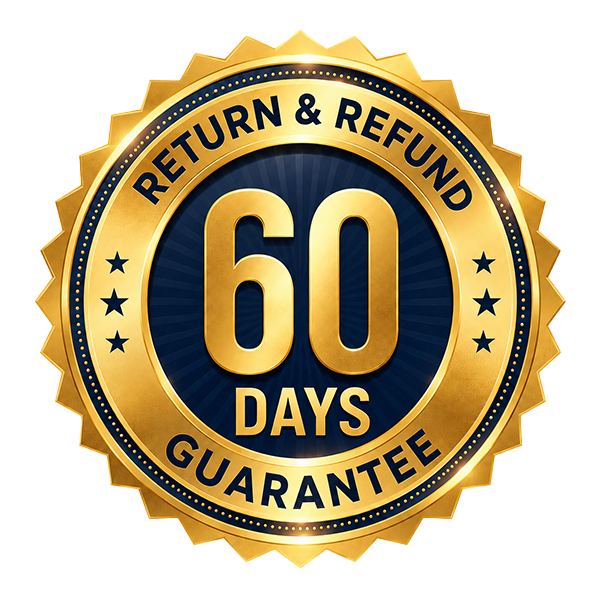 60 Day Money Back Guarantee
